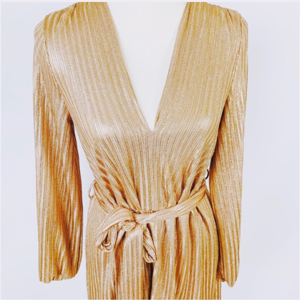 Metallic Gold Dress by Dress Forum Los Angeles Size Small